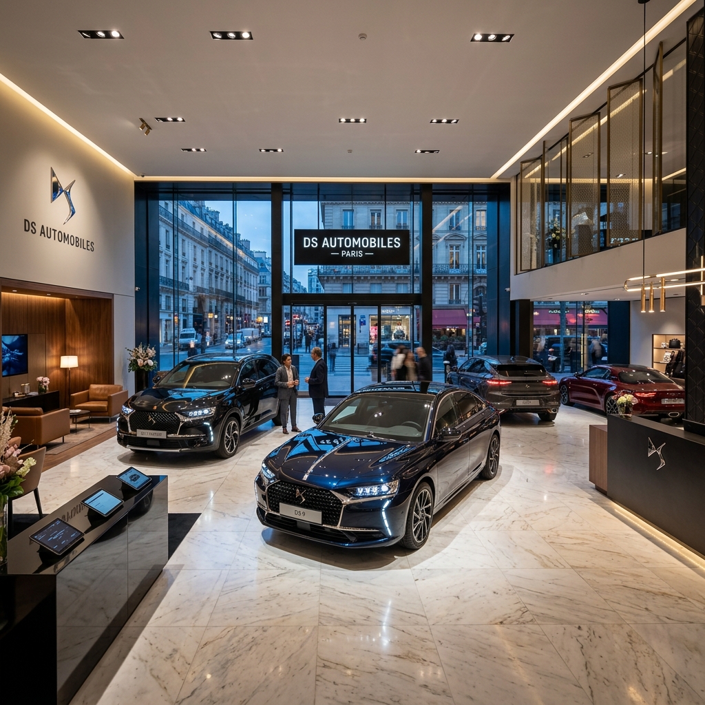 Showroom automobile luxueux